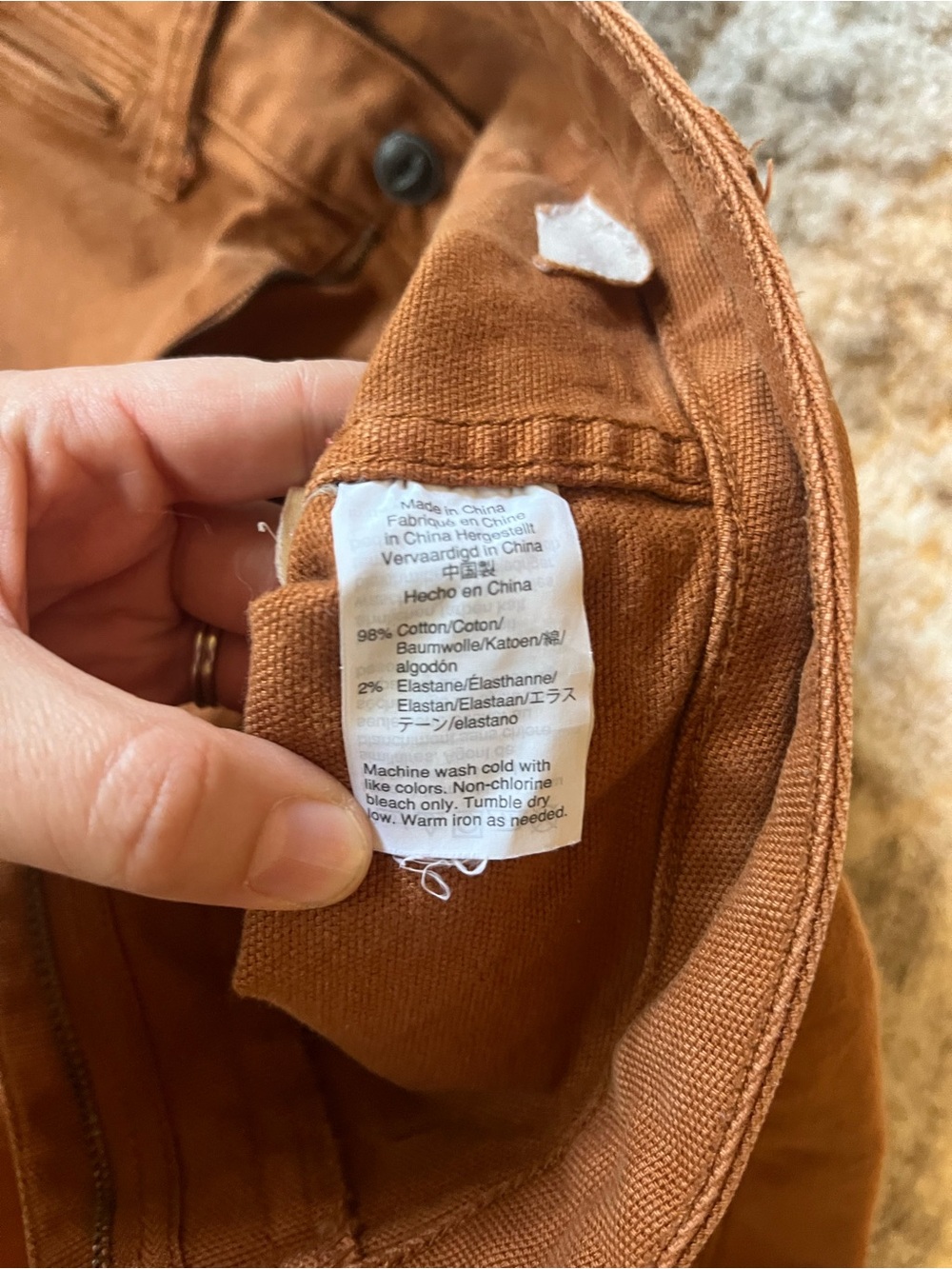 Madewell High-Waist Wide-Leg Cotton Pants - Chestnut Brown - Picture 4 of 5